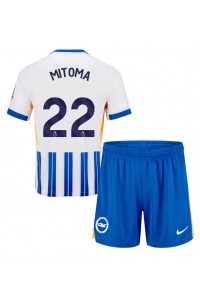 Brighton Kaoru Mitoma #22 Babytruitje Thuis tenue Kind 2024-25 Korte Mouw (+ Korte broeken)